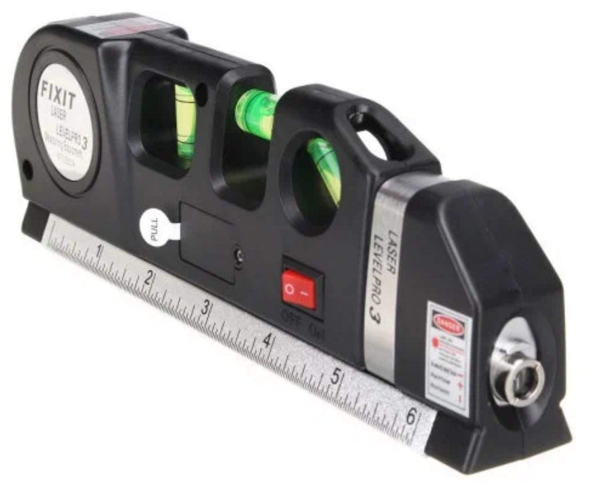 Настольный уровень/ Строительный уровень/ Уровень лазерный Laser Level Pro 3 вертикальный и горизонтальный / измерительный уровень