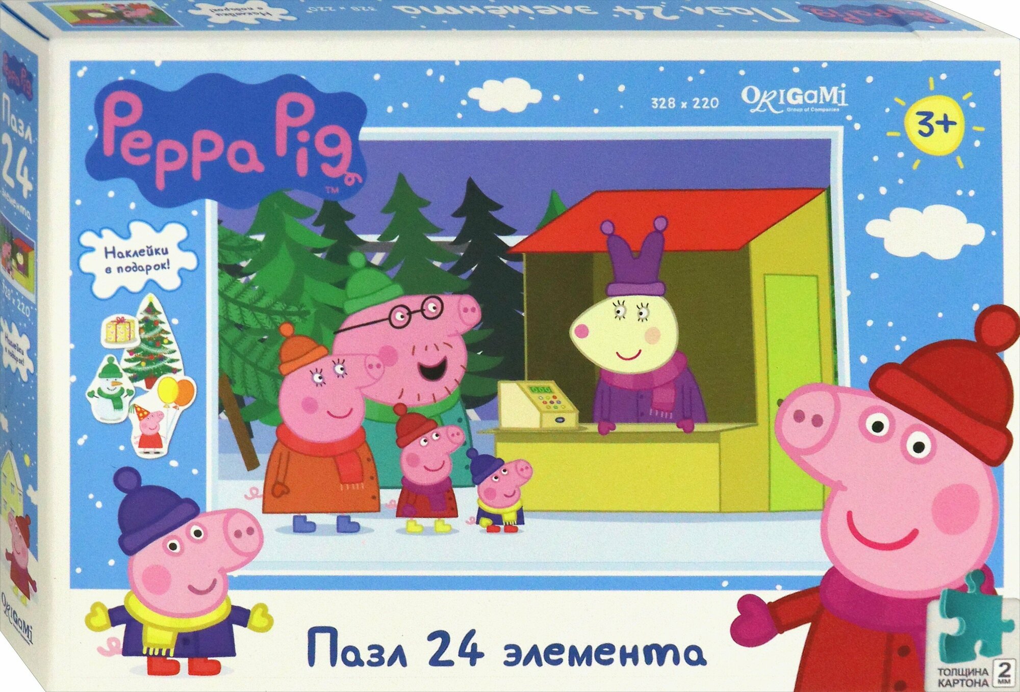 Peppa Pig. Пазл-24 "Отдыхаем всей семьёй" (04307)