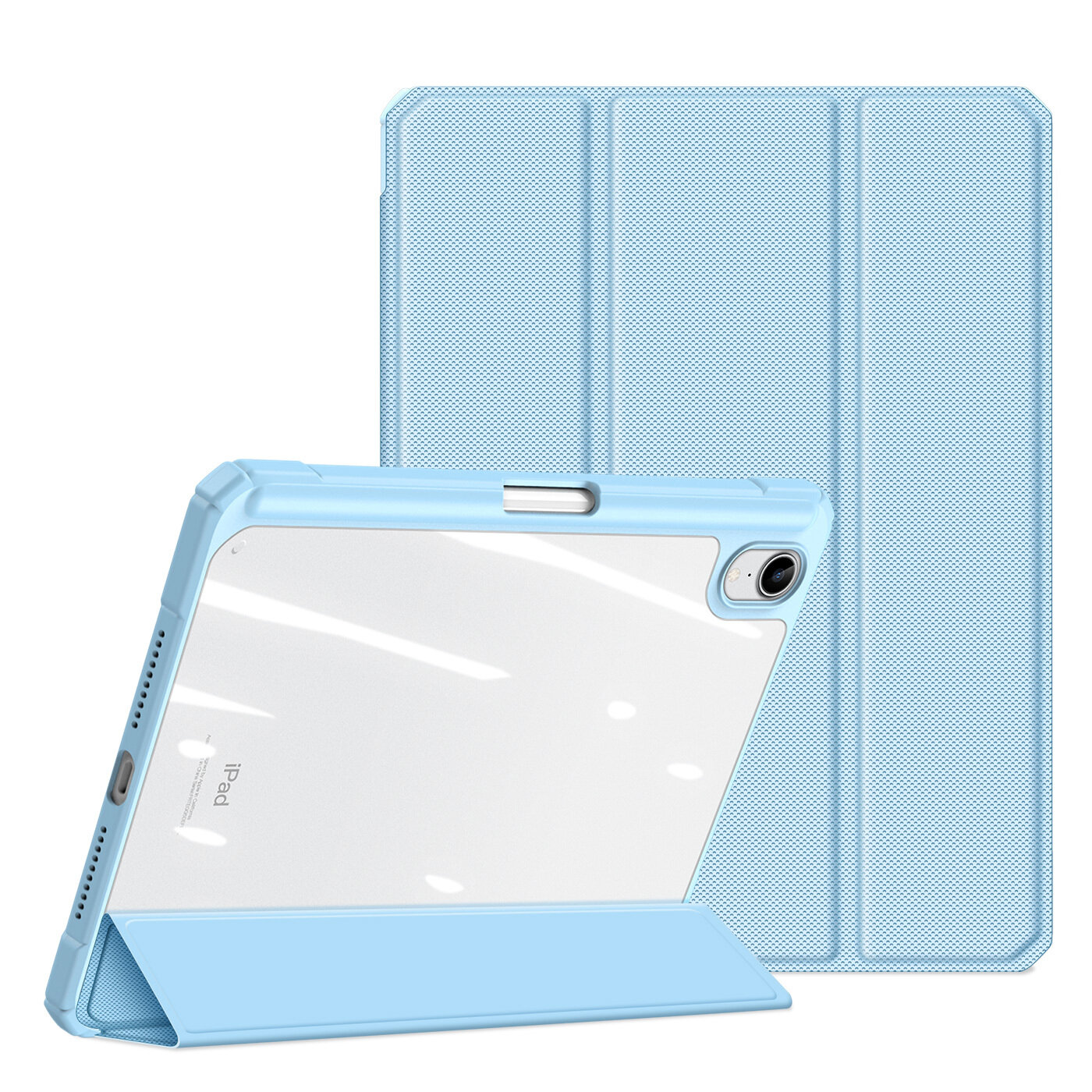 Чехол книжка для iPad Mini 6, Dux Ducis Toby series голубой