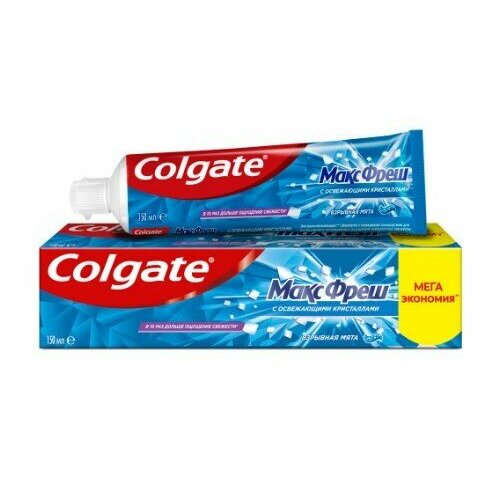 Набор из 3 штук Зубная паста Colgate Макс фреш взрывная мята 150мл зубная паста colgate макс фреш спайси освежающая 100 мл