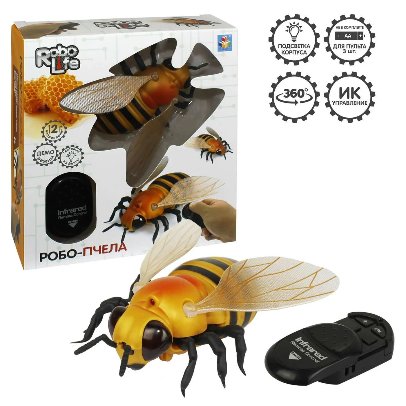 Игрушка на ИК-управлении 1Toy Пчела - фото №9