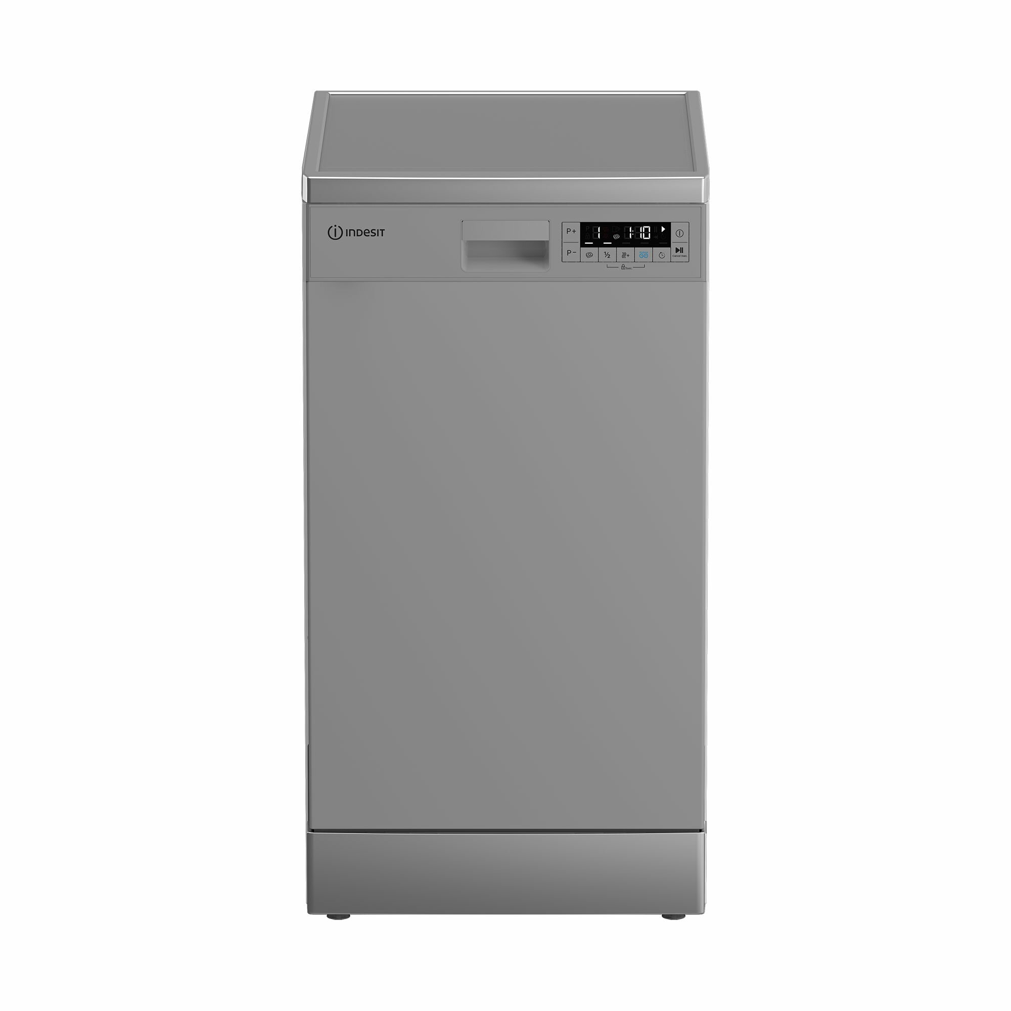 Посудомоечная машина Indesit DFS 1C67 S, 45 см, 10 комплектов, серебристый