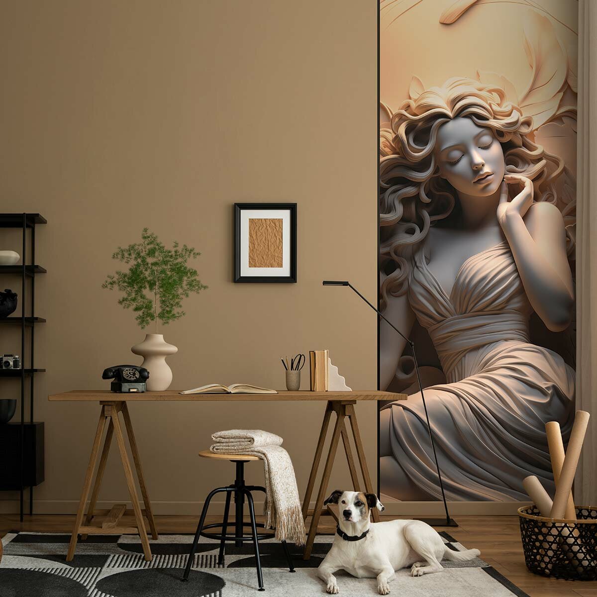 Фотообои флизелиновые с виниловым покрытием VEROL "Барельеф", 110х283 см, моющиеся обои на стену, декор для дома
