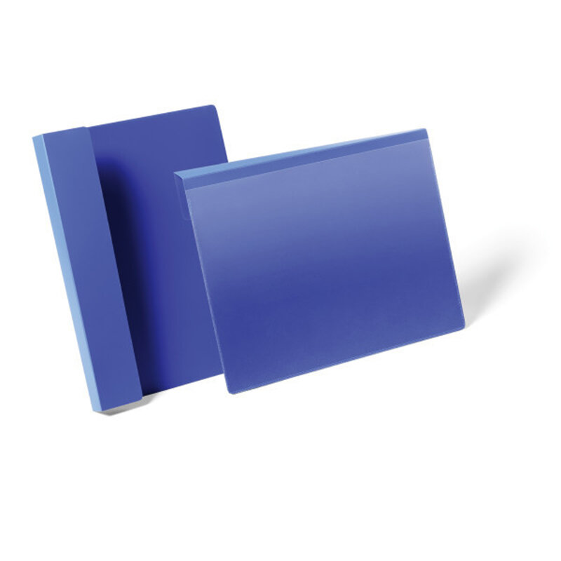 Карман горизонтальный для маркировки паллет Durable, вкладыш A4, 317 x 321 мм, полипропилен Синий, (50 шт/уп)