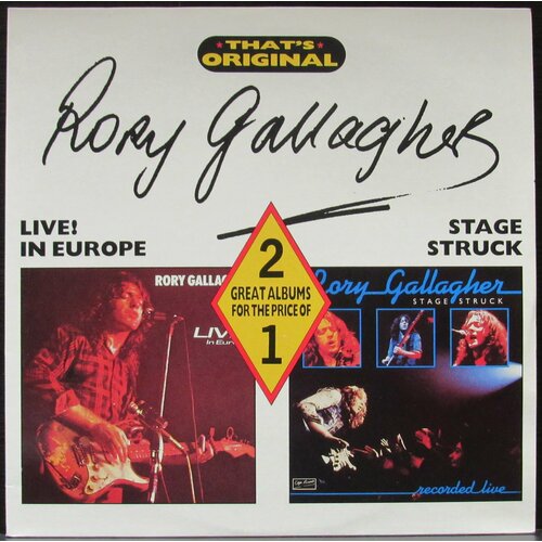 Gallagher Rory Виниловая пластинка Gallagher Rory Live ! In Europe / Stage Struck виниловая пластинка the art of noise – noise in the city live in tokyo 1986 2lp
