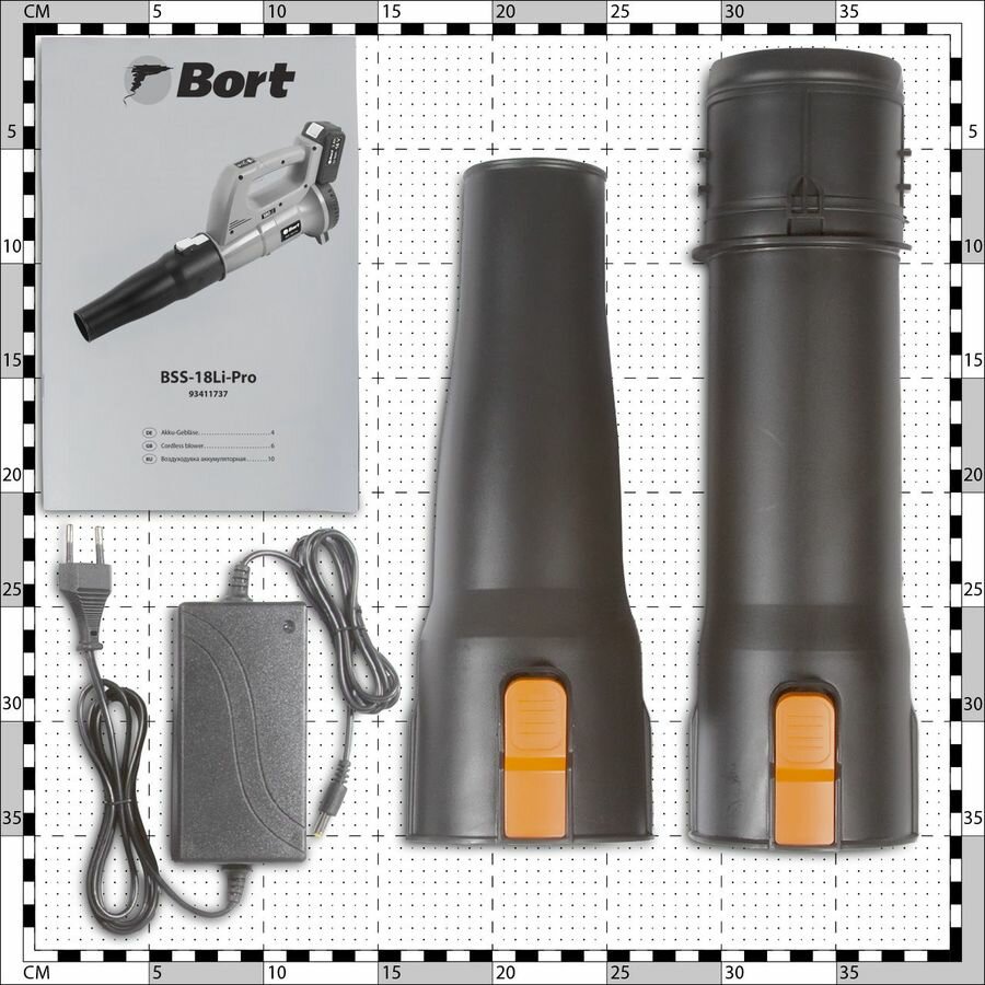 Bort Воздуходувка аккумуляторная Bort BSS-18Li-Pro {Воздушный поток .50 м/сек; Максимальная производительность воздуходувки 450 м3/час} [93411737]