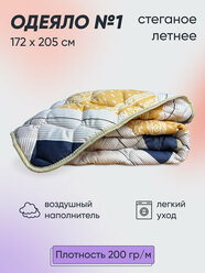 Одеяло №1 легкое летнее 2 спальное, 172 x 205