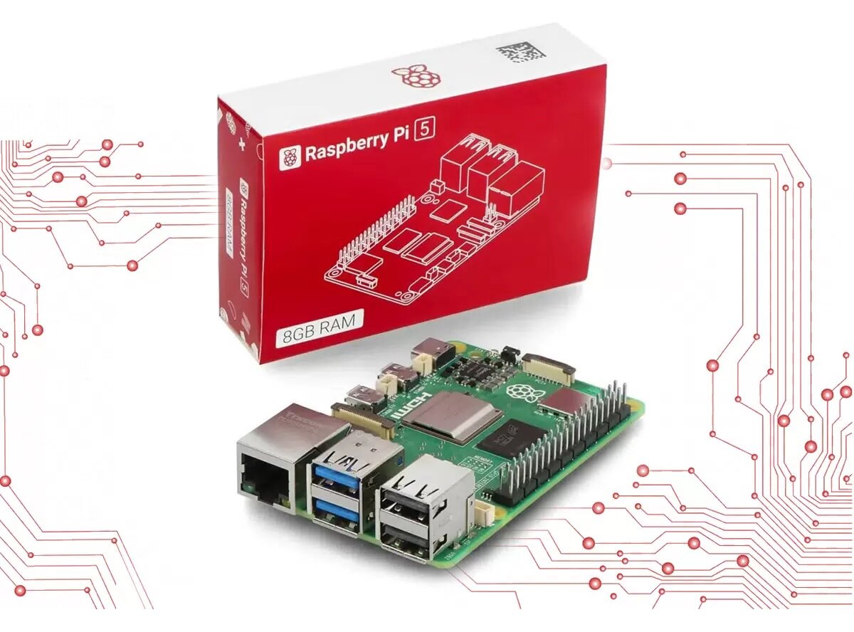 Микрокомпьютер Raspberry Pi 5 8GB