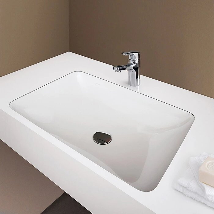 Laufen pro раковина встраиваемая 60x40x17 см без отв под смеситель цвет белый 8.1196.5.000.109.1