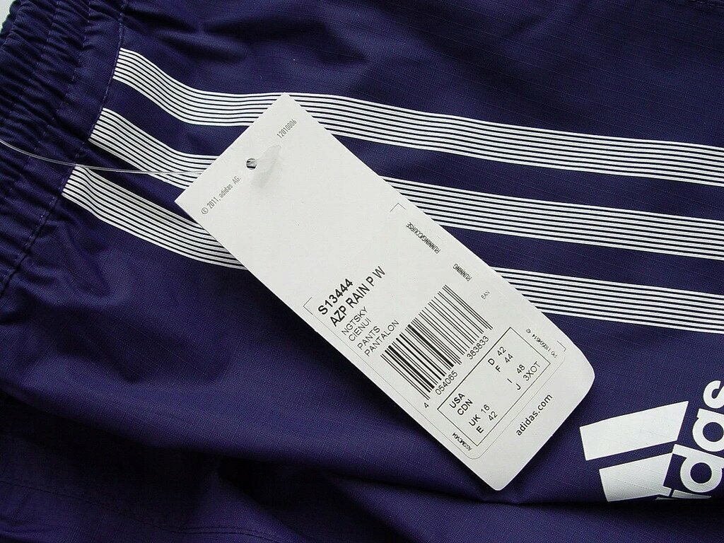 Брюки спортивные adidas, размер 48, синий — фото 1
