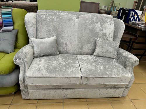 Изображение товара Диван-кровать VOYAGE малогабаритный диван, цвет-плюш серебристый