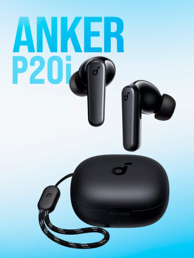 Беспроводные наушники Soundcore Anker P20i, черные