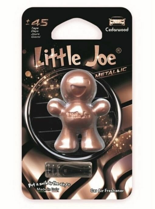 Ароматизатор для автомобиля в дефлектор улыбающийся человечек Little Joe Classic, Кедровое дерево, EF1919