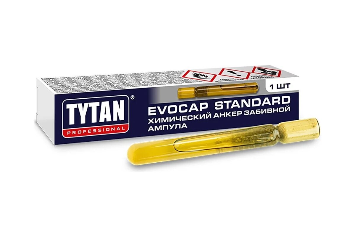 Tytan Анкер химический забивной Professional Evocap Extreme M8/80 ампула 237110