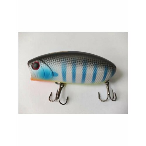 Поппер SHARADO MALAS, для щуки и судака, плавающий, поверхностный, 57мм, 11г