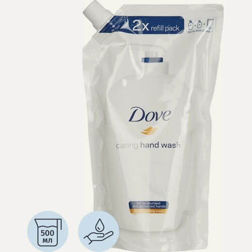 Изображение товара Мыло жидкое Dove, 500мл, мягкая упаковка, 6шт.