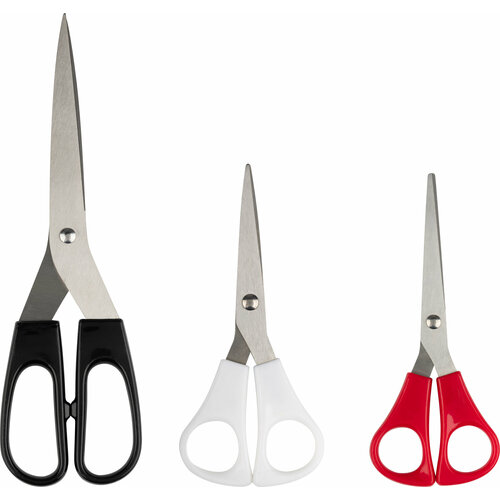 Набор канцелярских ножниц Рыжий Кот 3 шт длина 14 15 и 21 см 422₽