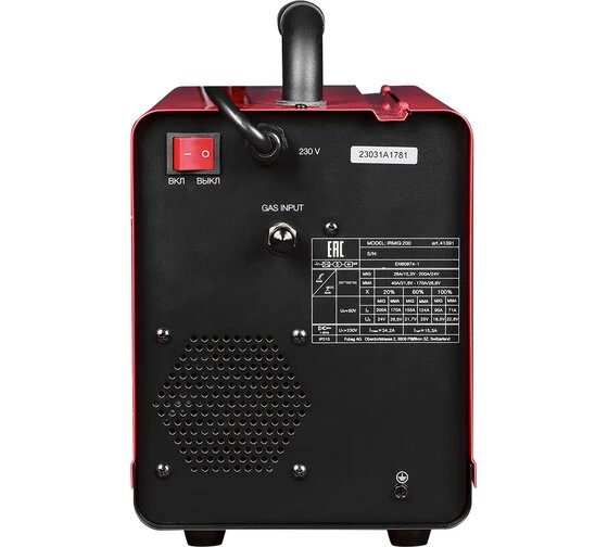 Сварочный полуавтомат_инвертор IRMIG 180 (31 432) + горелка FB 250_3 м (38443) FUBAG - фото №6