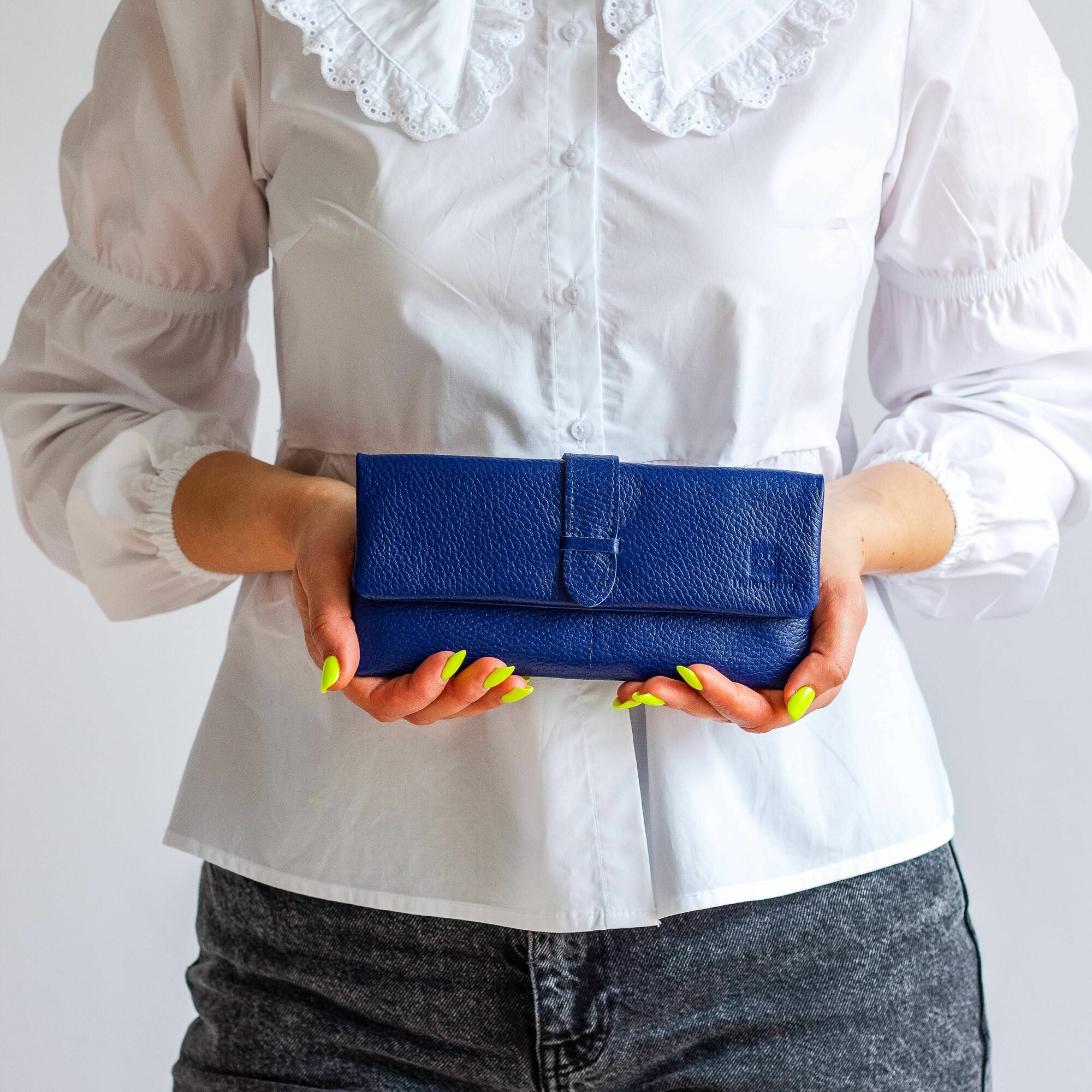 Портмоне HellenBerg, синий/васильковый