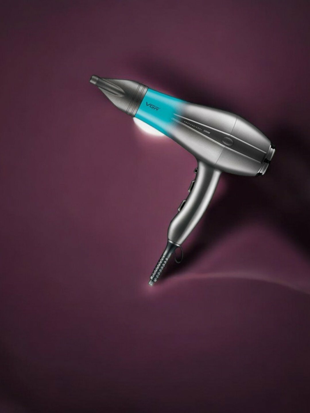 Фен для волос профессиональный VGR V-463, с отрицательными ионами и диффузором — фото 1