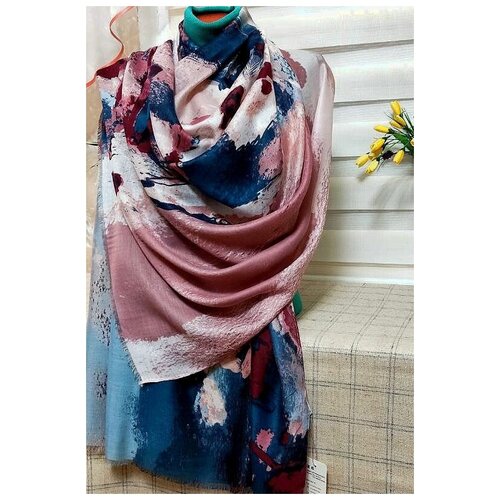 Палантин FAMUYI, 180х85 см, розовый