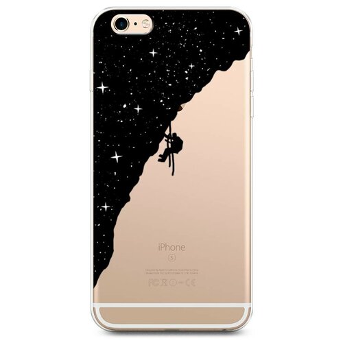 фото Силиконовый чехол "скалолаз в космосе" на apple iphone 6 plus/6s plus / айфон 6 plus/айфон 6s plus case place