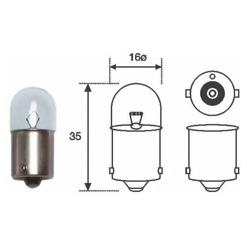фото Лампа накаливания magneti marelli 004008100000