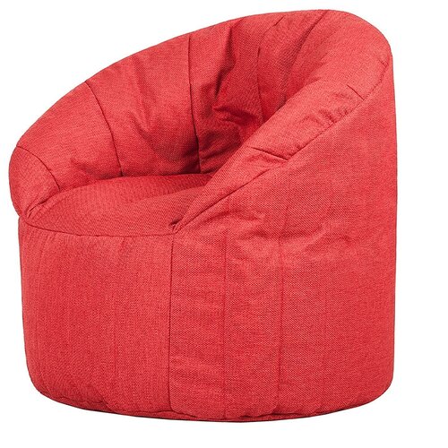 фото Бескаркасное кресло club chair red (красный) папа пуф