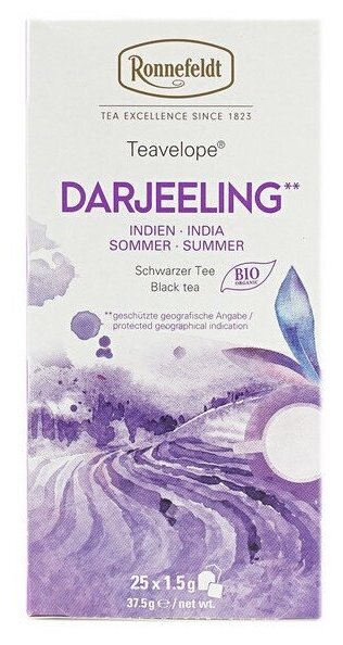 Чай черный Ronnefeldt Teavelope Darjeeling(Дарджилинг) 1 пачка по 25 пакетиков. Арт.14030