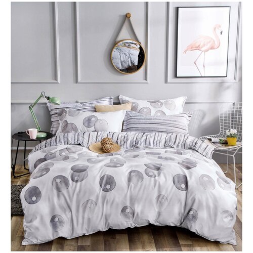 фото Комплект постельного белья dream fly евро 2 наволочки микросатин tango