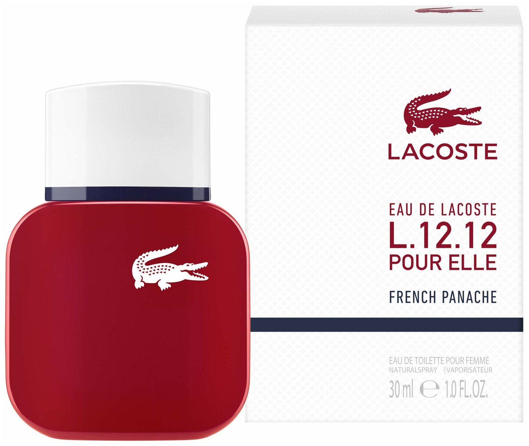 Туалетная вода женская Lacoste Eau de Lacoste L.12.12 pour Elle French Panache 30мл / Лакост Френч Паначе женские духи