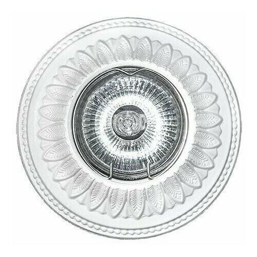 Гипсовый светильник SvDecor SV 7035 белый ф110 мм