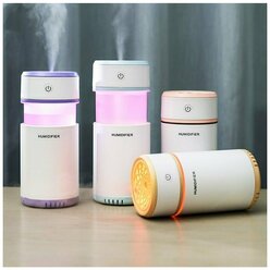 Портативный ультразвуковой увлажнитель воздуха PULL- OUT HUMIDIFIER / Для квартиры / Дома / Автомобиля / Мини диффузор / Очиститель воздуха / Кофейный