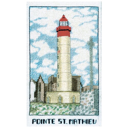 фото Набор для вышивания: phare pointe st mathieu (маяк пуант де сен-матьё) le bonheur des dames 10,5*17,5, 1985