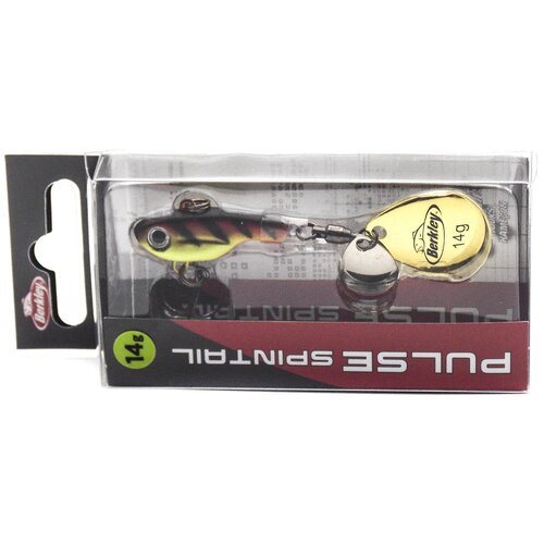 Тейл-спиннер Berkley Pulse Spintail 7 см 14 г Yellow Perch 1543289 1049₽
