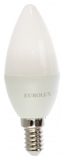 Лампа светодиодная LL-E-C37-5W-230-4K-E14 (свеча, 5Вт, нейтр, Е14) Eurolux
