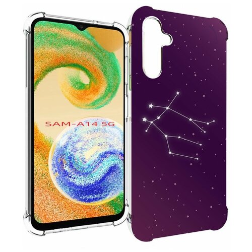 Чехол MyPads знак-зодиака-близнецы-4 для Samsung Galaxy A14 4G/ 5G задняя-панель-накладка-бампер