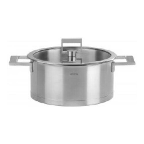 Cristel Серия Strate Fixe F26SF Кастрюля 26 см штапованное дно + крышка из стекла с ручкой