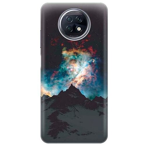 фото Ультратонкий силиконовый чехол-накладка для xiaomi redmi note 9t с принтом "горы и звезды" gosso