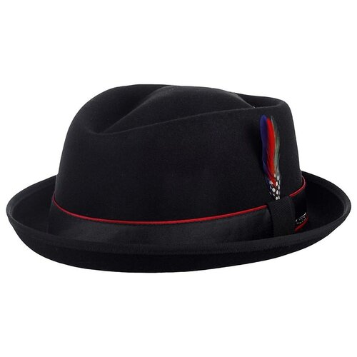 фото Шляпа stetson, шерсть, утепленная, размер 61, черный