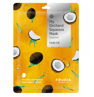 Frudia Маска тканевая увлажняющая с кокосом - My orchard squeeze mask coconut, 20г, 2 штуки