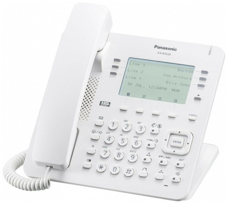 IP-телефон Panasonic KX-NT630RU бел.(KX-NT630RU), 1 шт