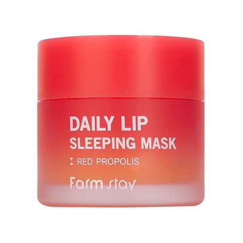 Farmstay Ночная питательная маска для губ Daily Lip Sleeping Mask Red Propolis, красный