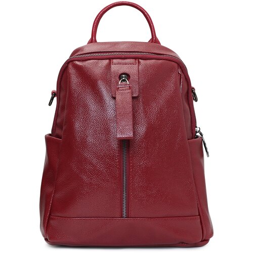 фото Рюкзак женский senorita из натуральной кожи красный.