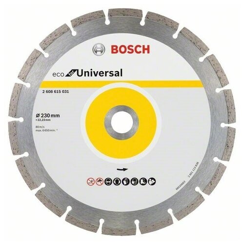 фото Диск алмазный 230x22,2 мм eco for universal bosch, 2608615031