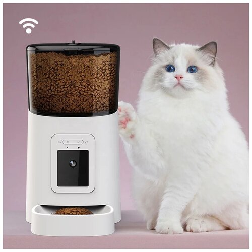WiFi камера с автомат кормушкой прибор для удаленного взаимодействия с кошками 1299900₽