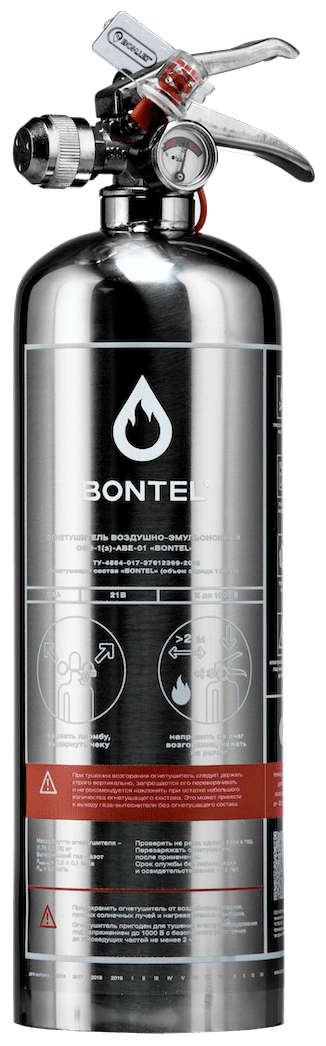 BONTEL Воздушно-эмульсионный огнетушитель " ОВЭ-1(з)-ABСE-01 4631139576669