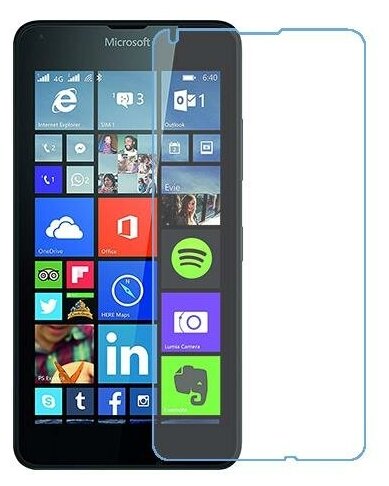 Microsoft Lumia 640 Dual SIM защитный экран из нано стекла 9H одна штука