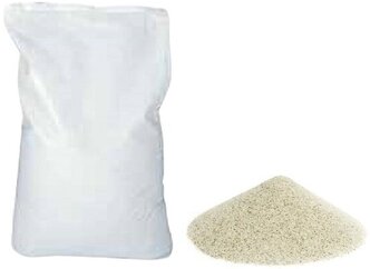 Белый кварцевый песок для песчаного фильтра бассейна 25кг фракция 0.5-1