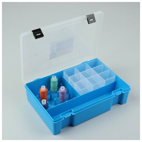 фото Органайзер, 27,4 × 18,8 × 6,5 см, цвет голубой newstory